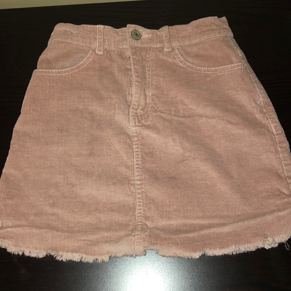 John Galt Corduroy Rose Pink Skirt